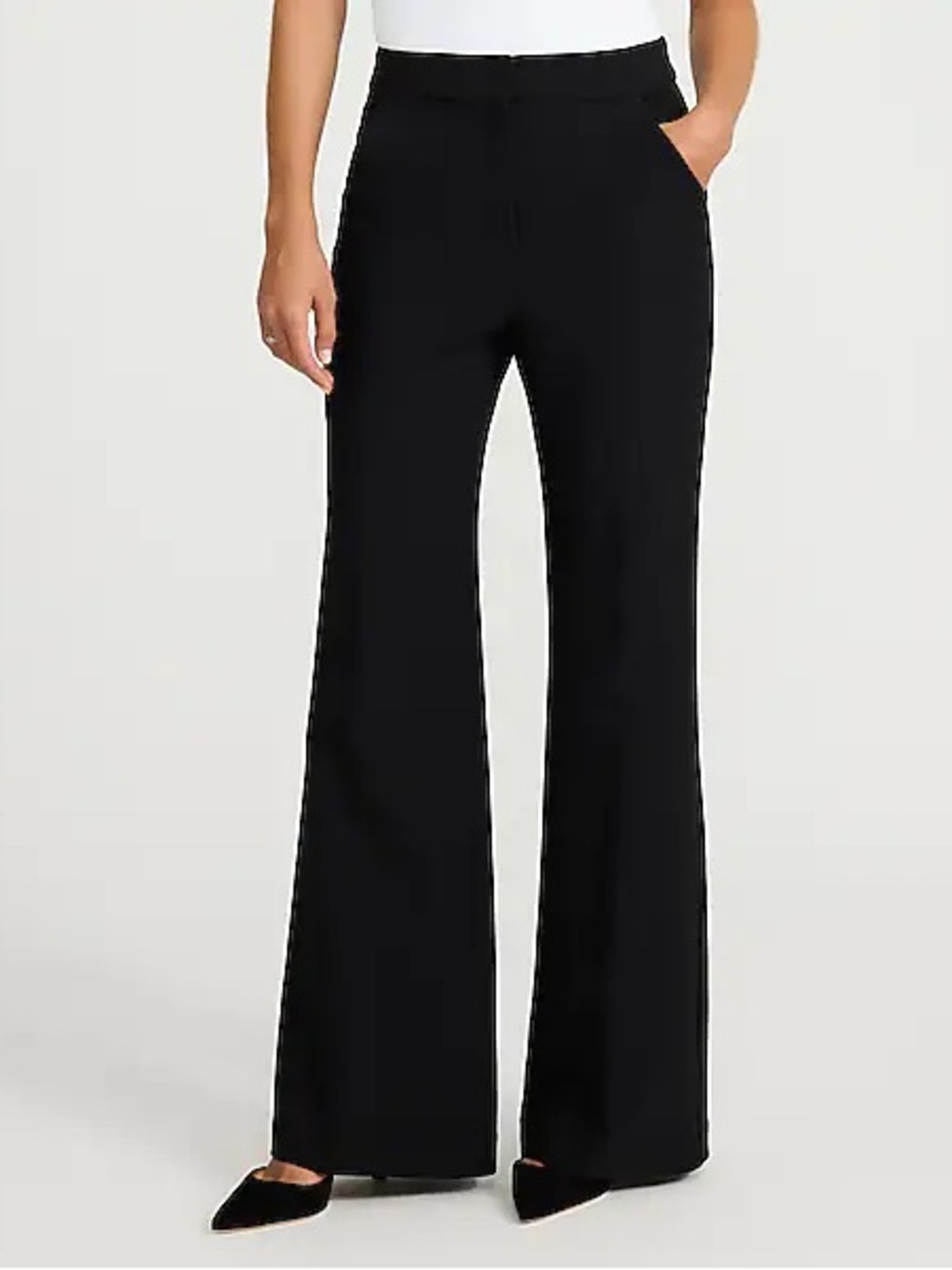 Express Black Boot-Cut Dress Pants LONG